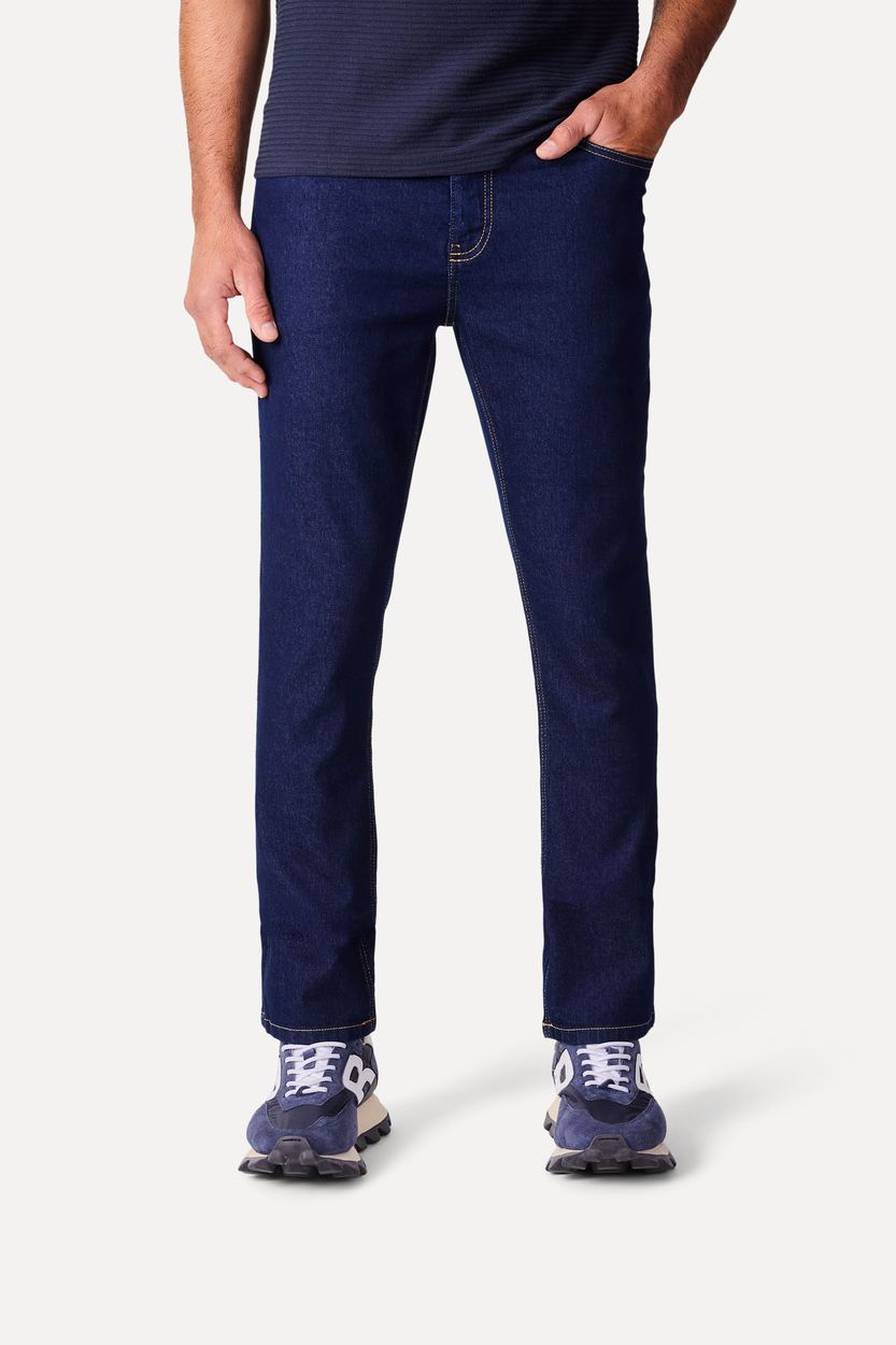 Calca Jeans Regular Apolo, cor INDIGO