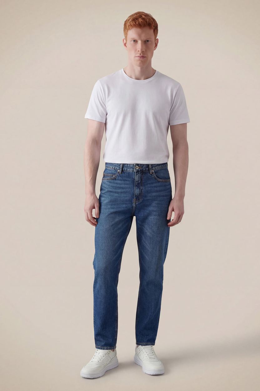 Calca Jeans Reta Horizonte, cor INDIGO