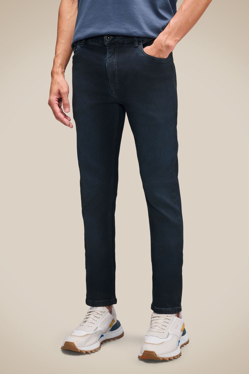 Calca Jeans Skinny Moletom Jambo, cor INDIGO