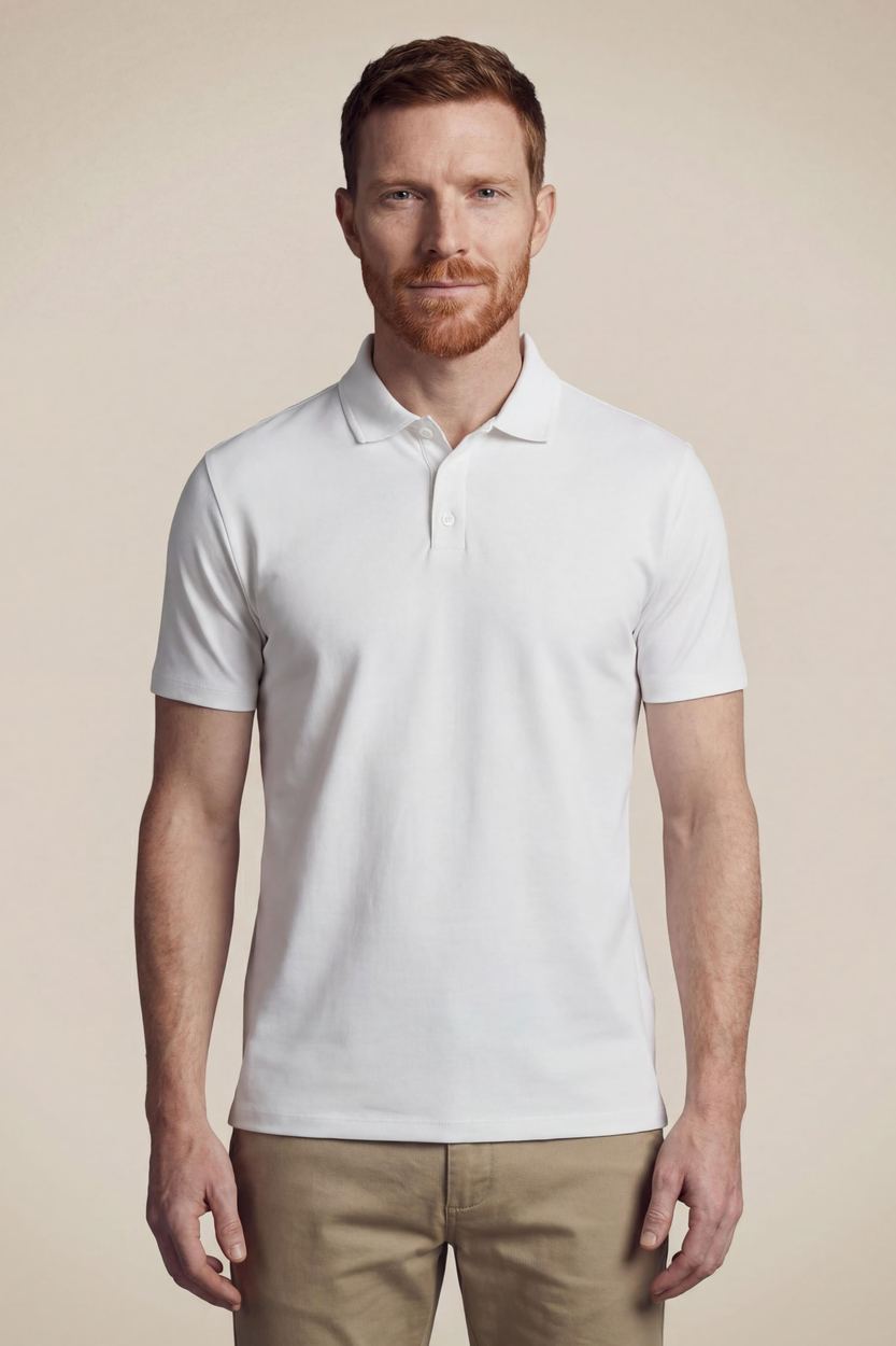 Polo Regular Soft Touch, cor BRANCO