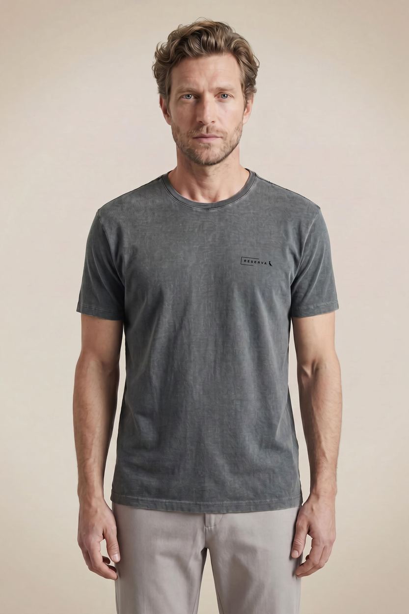 Camiseta Estampada Reserva Minimal, cor PRETO