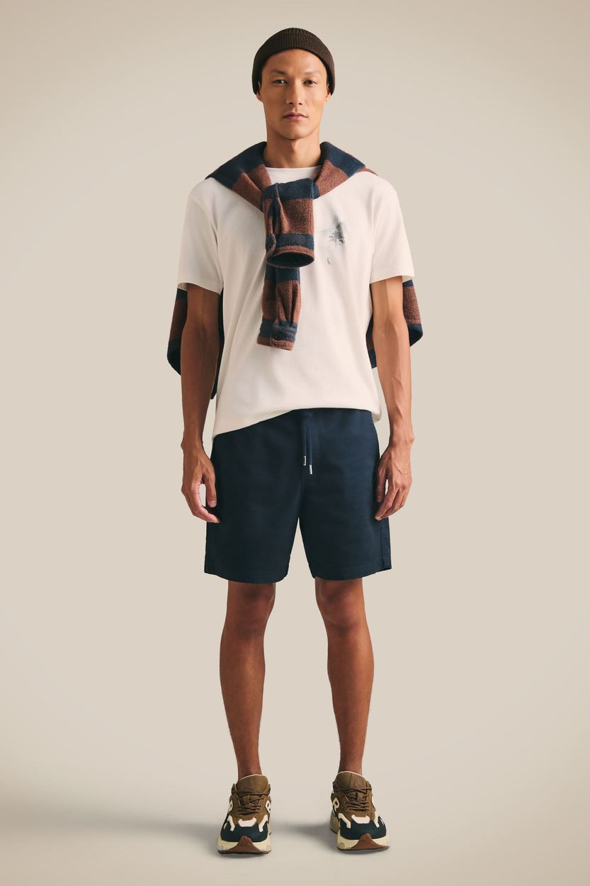 Short Elastico Estonado, cor PRETO