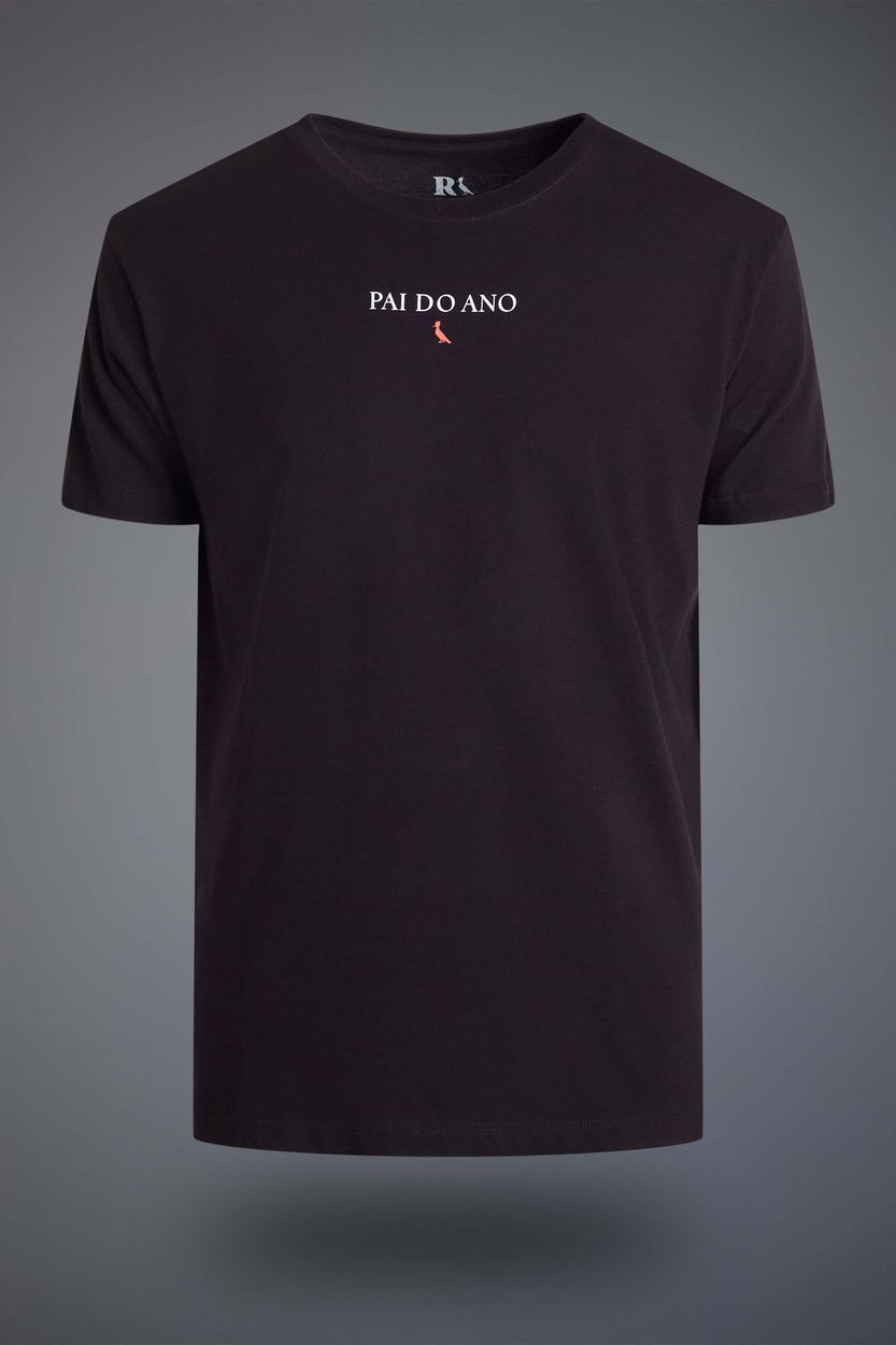 Camiseta Pai Do Ano, cor PRETO