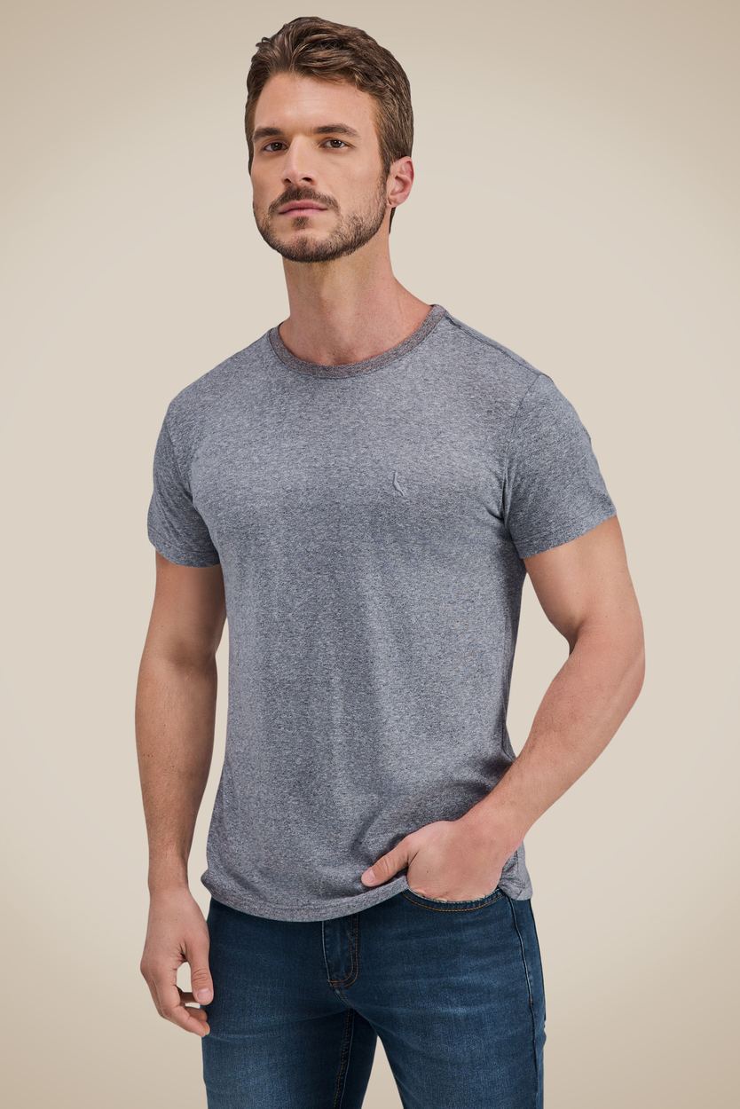 Camiseta Malha Pessego, cor MARINHO