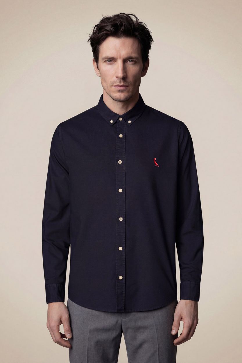 Camisa Ml Chino Tinturada, cor PRETO