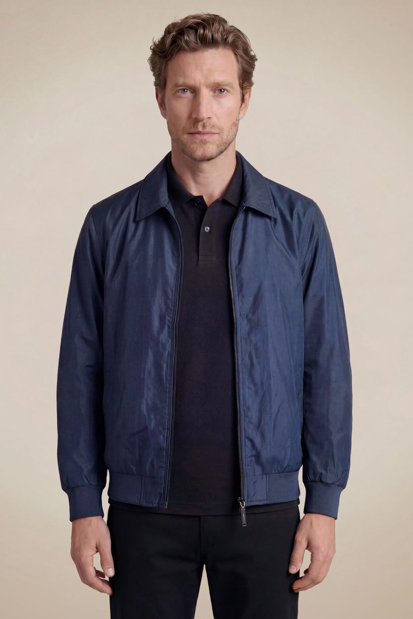 Jaqueta Bomber Nylon, cor MARINHO