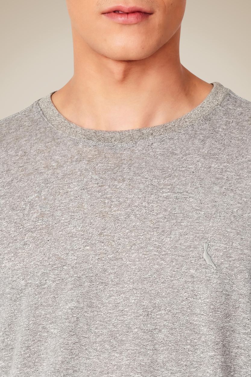 Camiseta Slim Malha Pessego, cor VERDE MATA