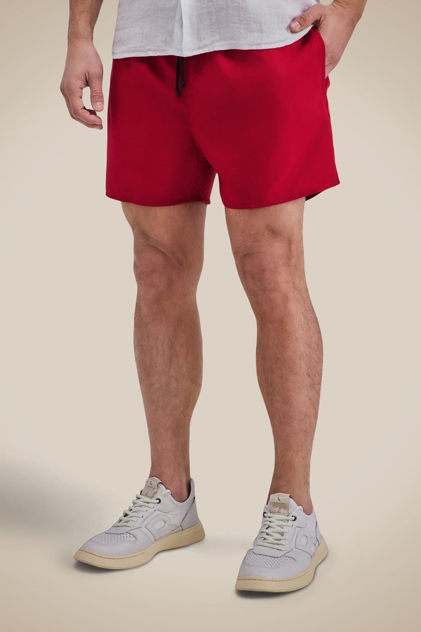 Short Praia Liso Basico, cor VERMELHO