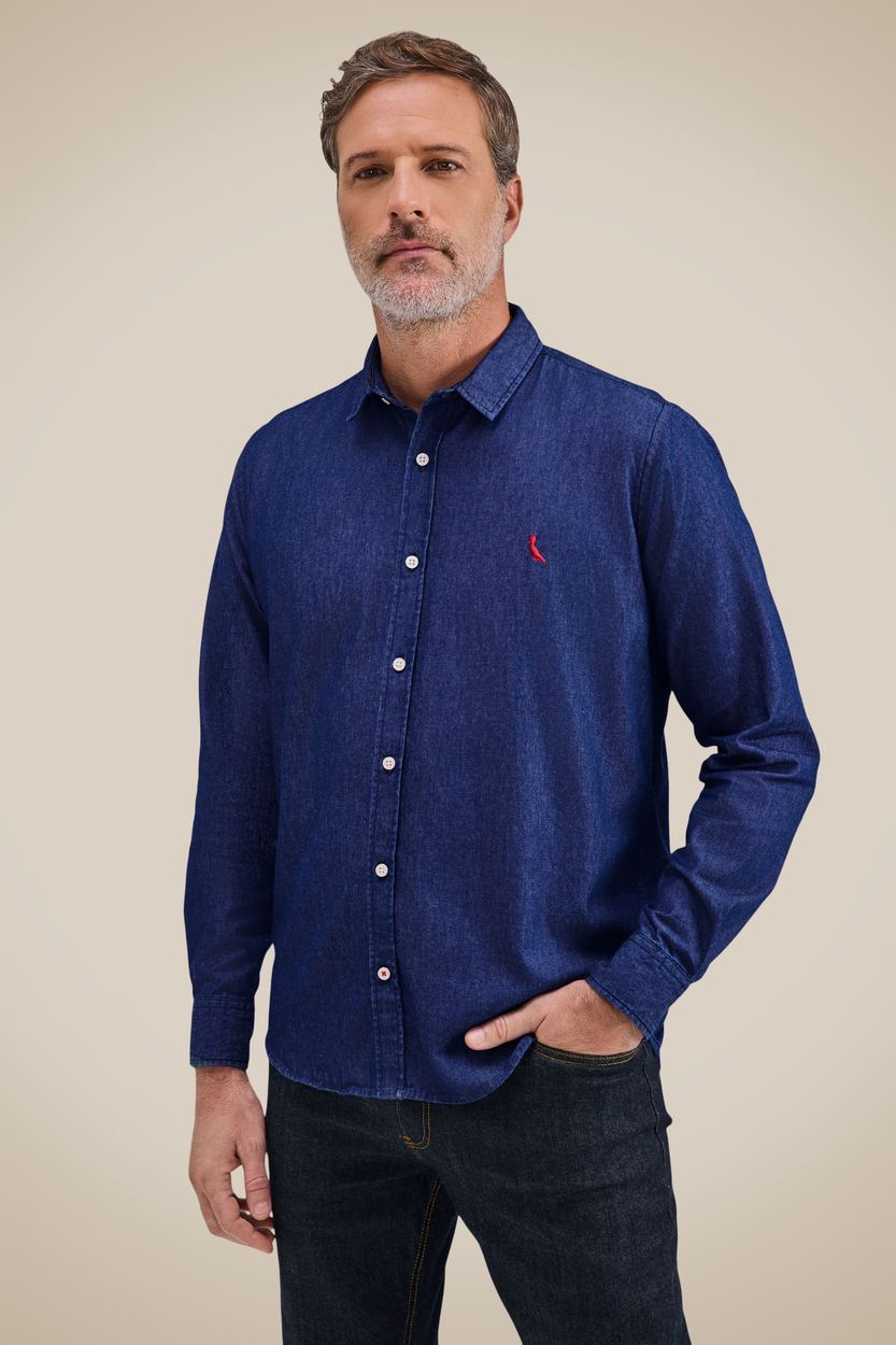 Camisa Índigo Jeans Easy, cor INDIGO