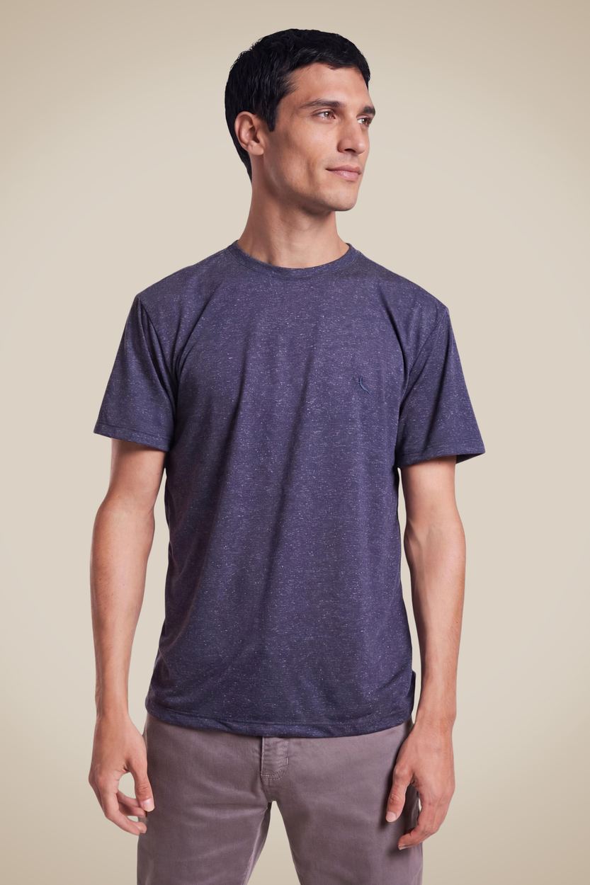 Camiseta New Linho, cor MARINHO