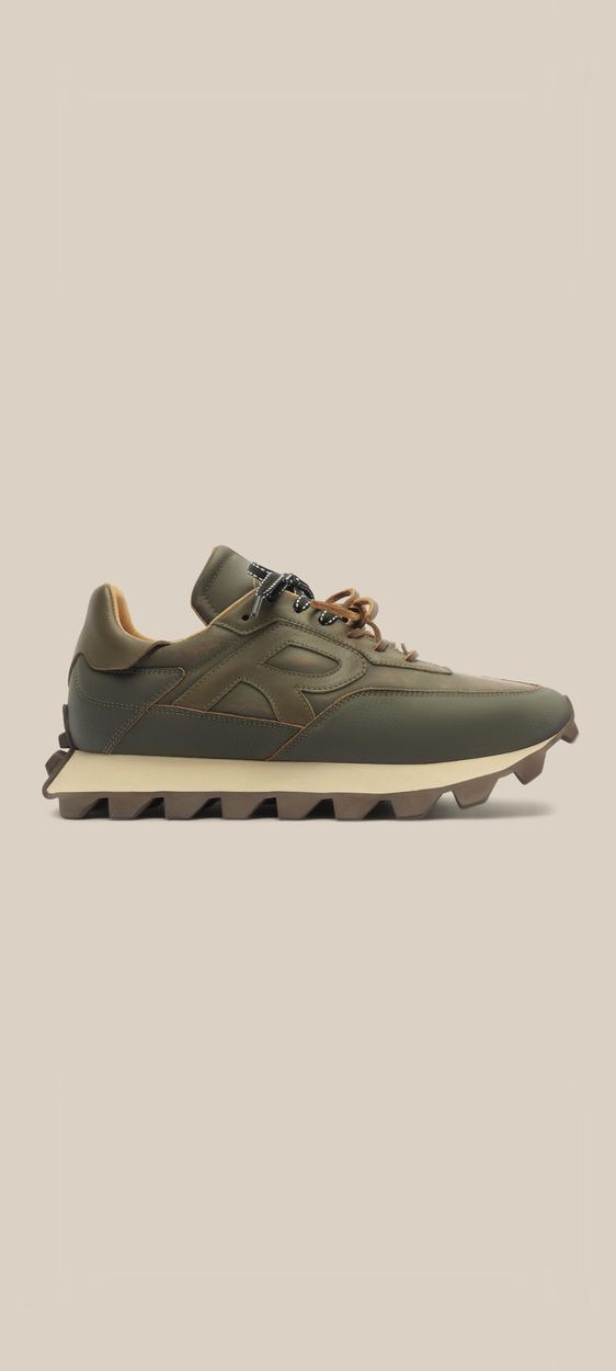 Tenis Rsv Yankee Leather  Pais, cor MILITAR/PRETO